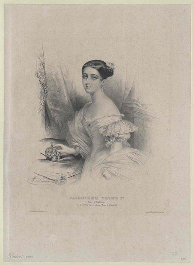 Koningin van Groot-Brittannië Victoria door Artist Unknown