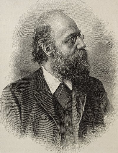 RICKERT, Heinrich (1863-1936). Duitse filosoof, een van de leidende Neo-Kantianen. Gravure door Artist Unknown