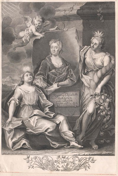 Mevrouw Regina Elisabeth Bose door Artist Unknown