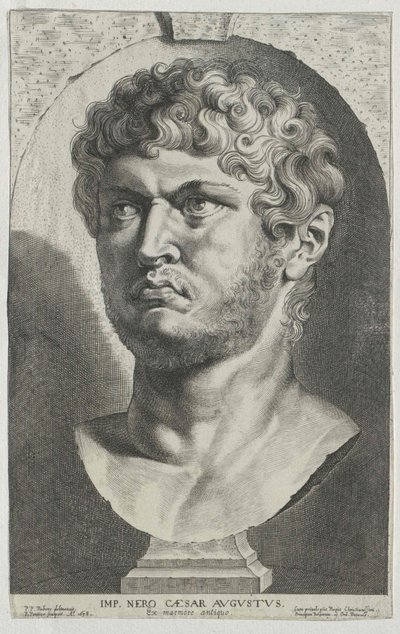 Romeinse keizer Nero (afdruk) door Artist Unknown