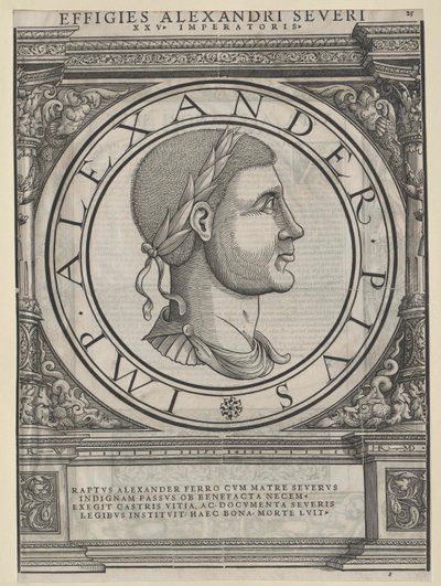 Romeinse keizer Severus Alexander door Artist Unknown