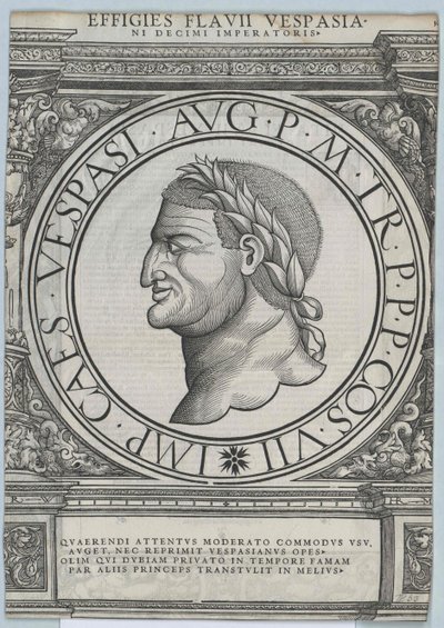 Romeinse keizer Vespasianus door Artist Unknown