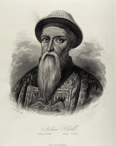 SCHALL VON BELL, Adam (1591-1661). Duitse jezuïet en astronoom. Hij bracht het grootste deel van zijn leven door als missionaris in China en werd een adviseur van de Shunzhi-keizer van de Qing-dynastie. door Artist Unknown