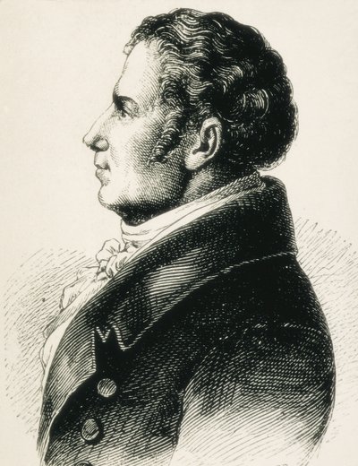 August Wilhelm von Schlegel (1767-1845). Duitse theoreticus van de Romantiek door Artist Unknown
