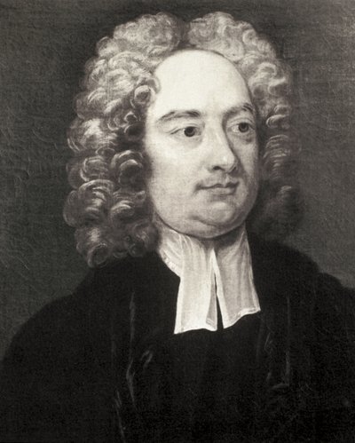 Jonathan Swift, Ierse geestelijke en satirische schrijver. Portret als deken van de St. Patrick