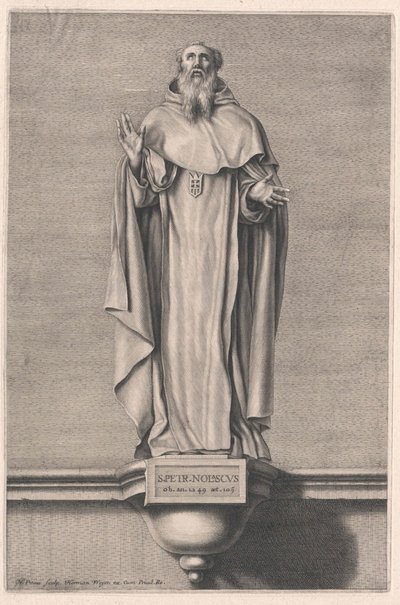 Sint Peter Nolascus door Artist Unknown