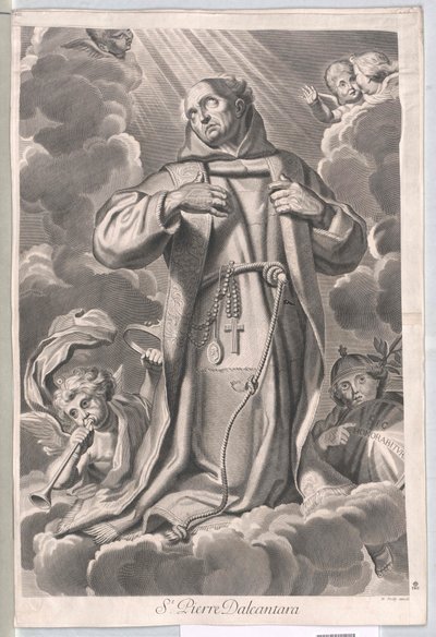 Sint Peter van Alcantara door Artist Unknown