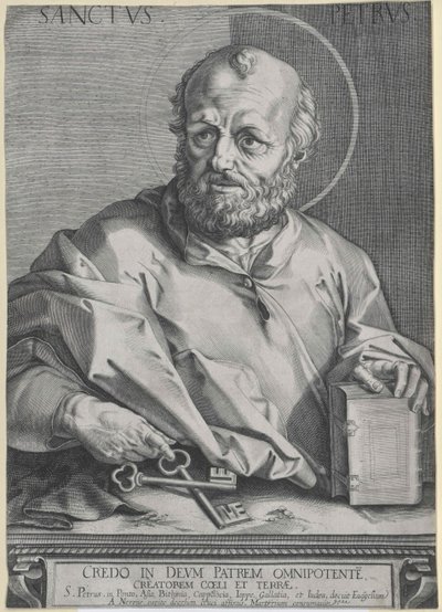 Heilige apostel Petrus door Artist Unknown