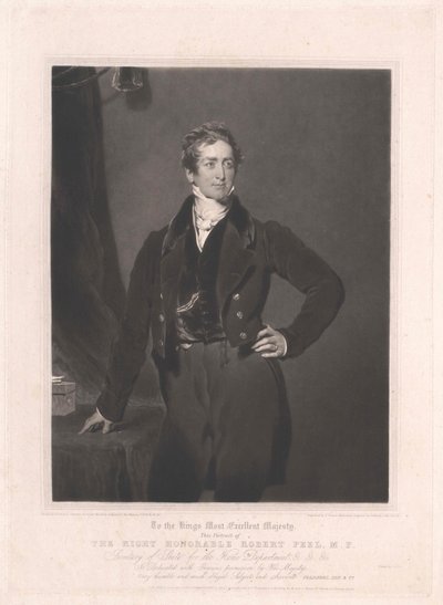 Sir Robert Peel door Artist Unknown