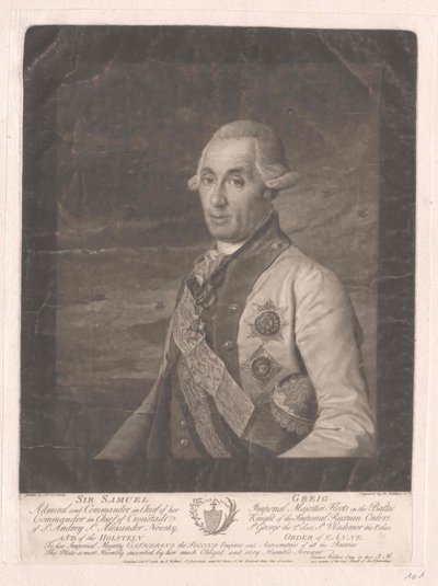 Sir Samuel Greig door Artist Unknown