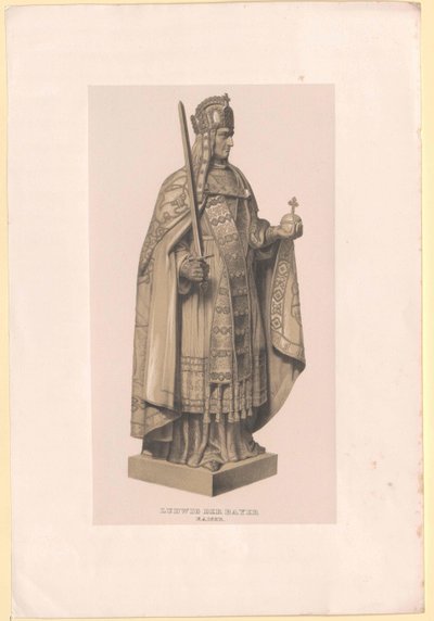De Beierse keizer Lodewijk IV door Artist Unknown
