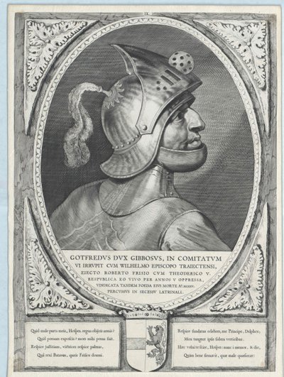 De gebochelde Gottfried (prent) door Artist Unknown