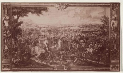 De bevrijding van Wenen in 1683 - Gobelin tapijt in de "Ritterstube" van het Weense Hofburg Paleis door Artist Unknown
