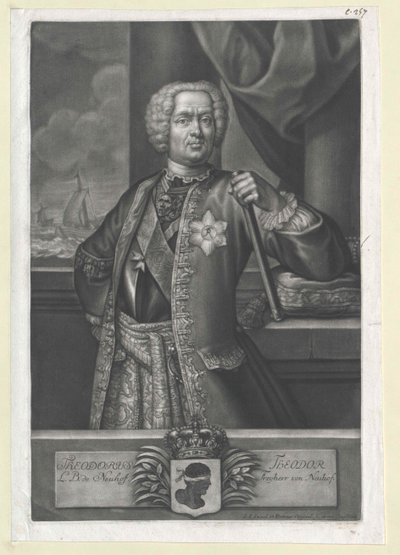 Theodor baron Neuhof door Artist Unknown