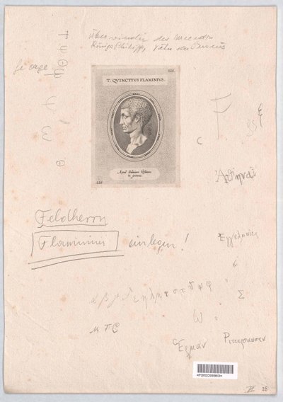 Titus Quinctius Flaminius door Artist Unknown