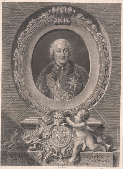 Valdemar graaf Loewendal door Artist Unknown