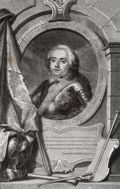 WILLEM IV (1711-1751). Eerste erfelijke stadhouder van Nederland. Gravure. door Artist Unknown