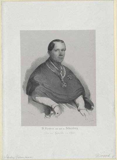 Wilhelm baron Schneeburg naar Salthaus en schijf door Artist Unknown