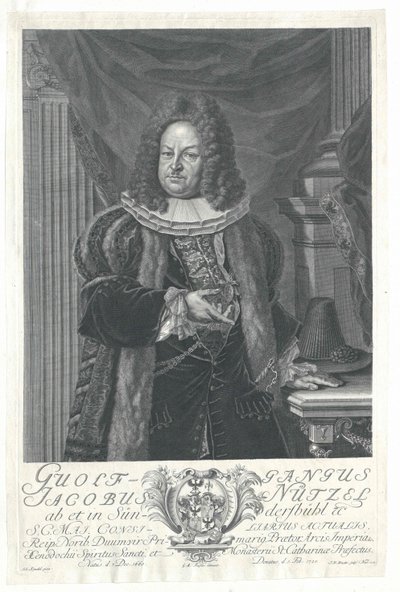 Wolfgang Jacob Nuetzel von Suendersbuehl door Artist Unknown