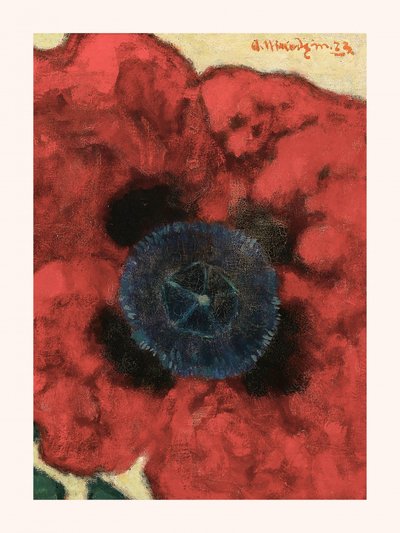 Artur Nikodem Poppy Flower met witte rand door Artur Nikodem