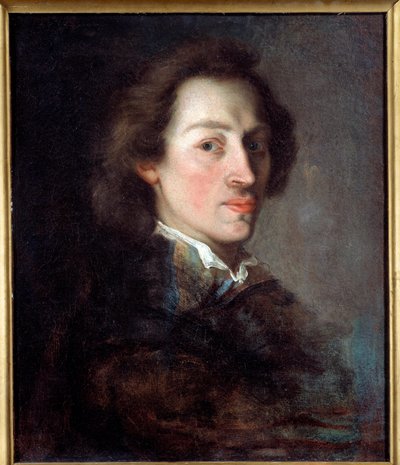 Portret van Frederic Chopin (1810-1849), Franse componist van Poolse afkomst rond 1846 door Ary (after) Scheffer