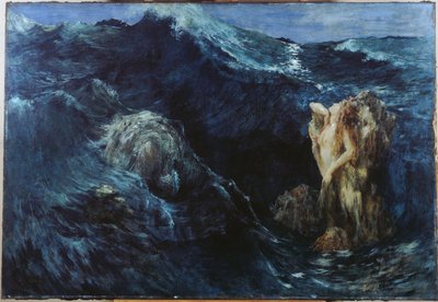 Charybdis en Scylla, in 1894 (olieverf op doek) door Ary Ernest Renan