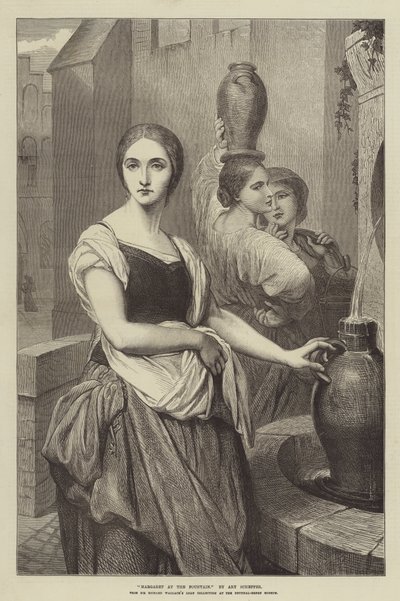 Margaret bij de Fontein door Ary Scheffer