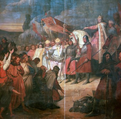 Schilderij van Karel de Grote, 8e eeuw door Ary Scheffer