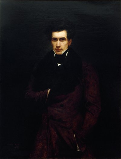 Portret van Armand Carrel 1800-1836, 1833 door Ary Scheffer