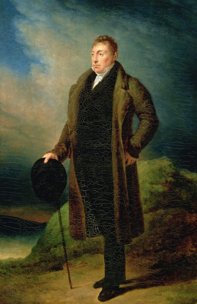 Portret van Marie Joseph Paul Yves Roch Gilbert du Motier (1757-1834) Markies de Lafayette door Ary Scheffer