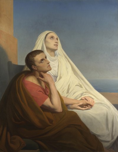 Heiligen Augustinus en Monica, 1854 door Ary Scheffer