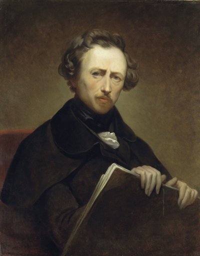 Zelfportret op 43-jarige leeftijd door Ary Scheffer