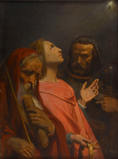 De Aanbidding der Wijzen, 1841-1844 door Ary Scheffer