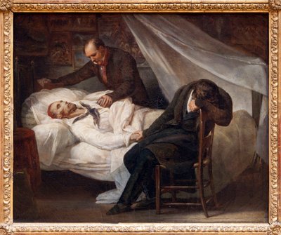 De dood van Gericault door Ary Scheffer