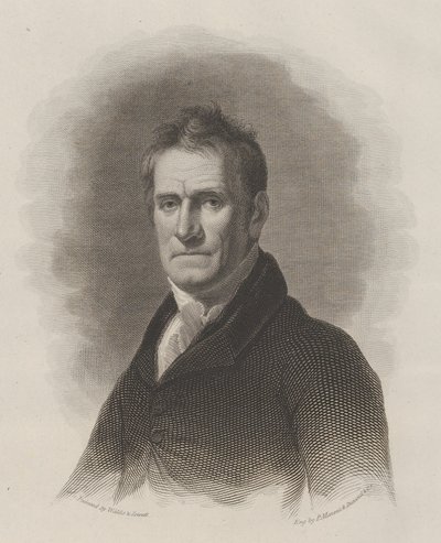 Cadwallader David Colden, burgemeester van New York City, ca. 1825 door Asher Brown Durand