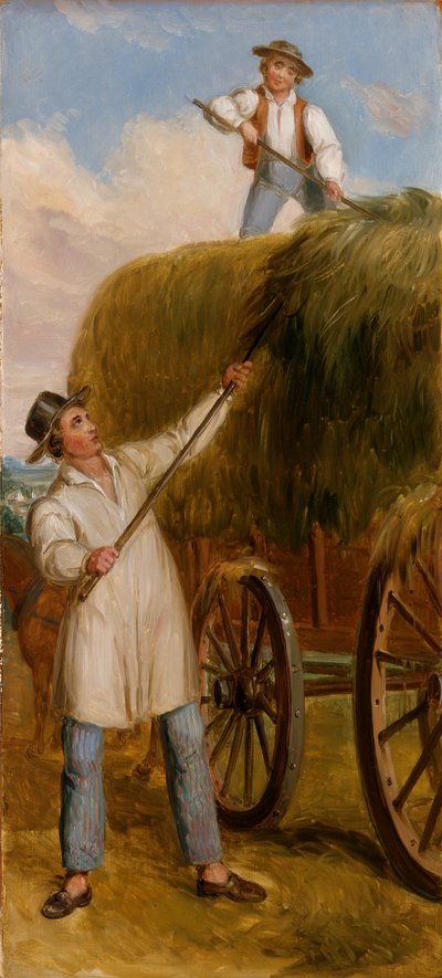 Hooiscène, 1836 door Asher Brown Durand