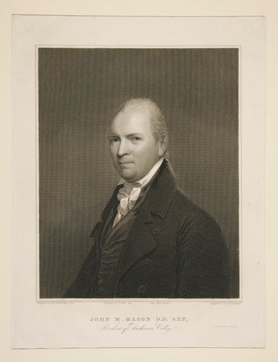 John M. Mason, D.D., S.T.P., President van Dickinson College door Asher Brown Durand