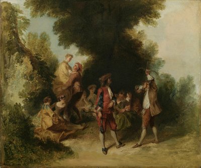 Mannelijkheid, naar Nicholas Lancret door Asher Brown Durand