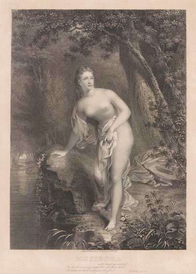 Musidora door Asher Brown Durand
