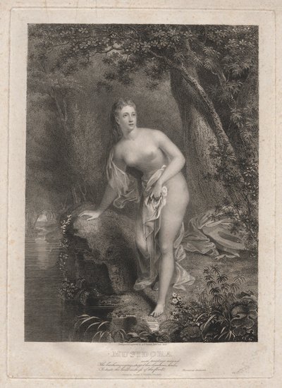Musidora door Asher Brown Durand