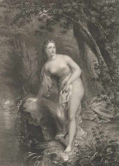 Musidora, 1825 door Asher Brown Durand