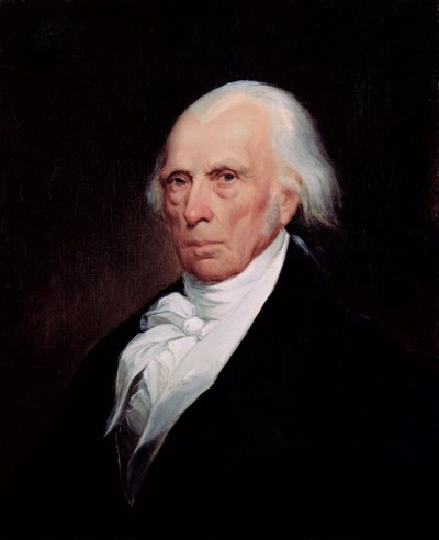 Portret van James Madison, 1833 door Asher Brown Durand