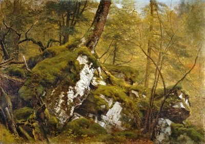 Studie van een bosinterieur door Asher Brown Durand