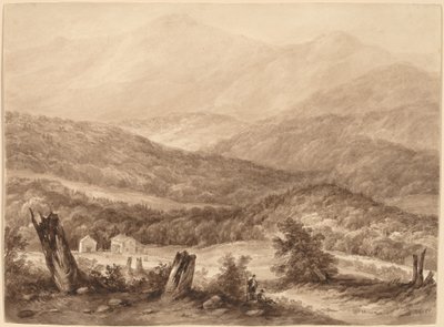 Witte bergen (?) door Asher Brown Durand
