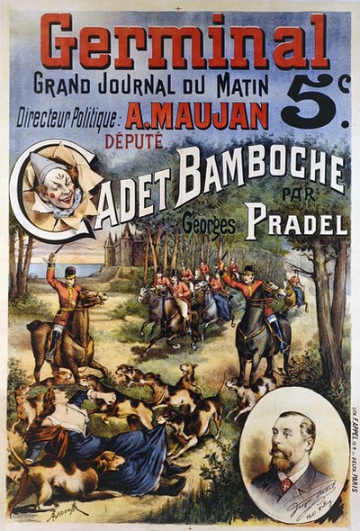 Poster die de krant 