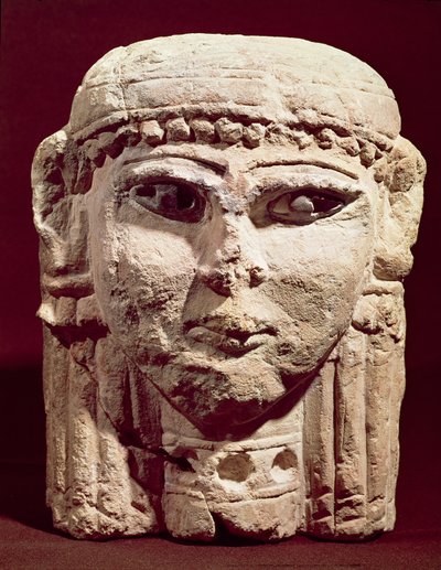 Hoofd van de godin Ishtar, uit Amman, Jordanië door Assyrian