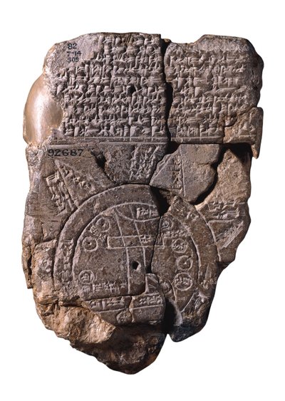 De Babylonische Wereldkaart, ca. 510-ca. 500 v.Chr. door Assyrian