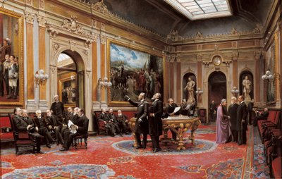 Conferentiezaal van de Senaat in maart 1904 door Asterio Mañanós Martínez