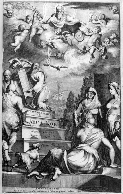 Frontispice van Arca Noe door Athanasius Kircher