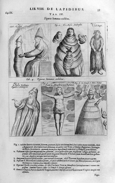 Menselijke figuren, 1678 door Athanasius Kircher